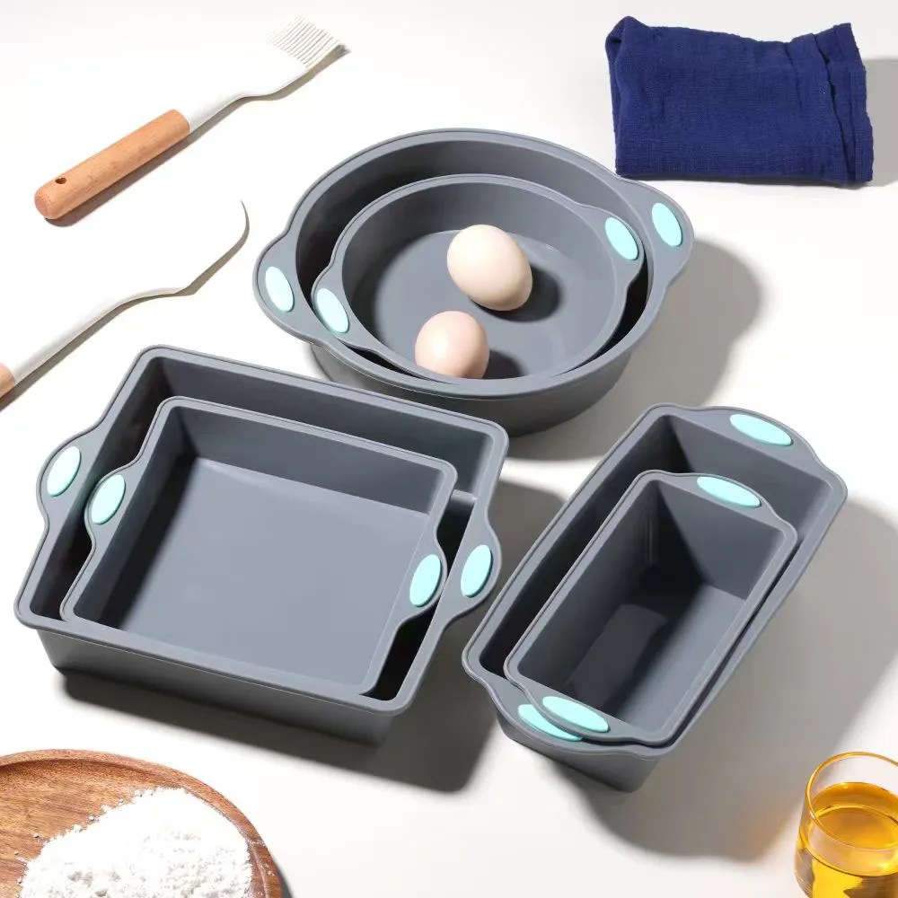 Kitchen Baking Ware - Серая термостойкая силиконовая форма для торта,