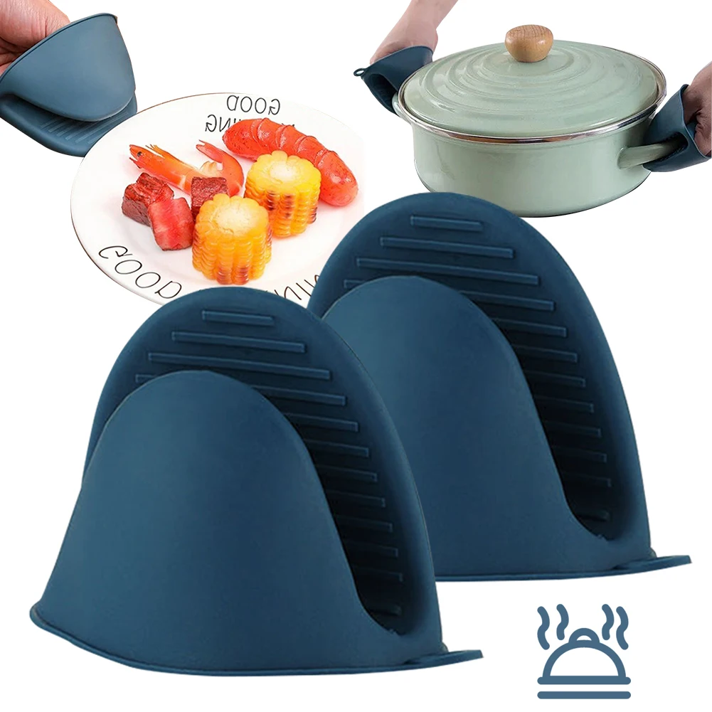 Kitchen Baking Ware - Силиконовые термостойкие прихватки-рукавицы для духовки, нескользящие
