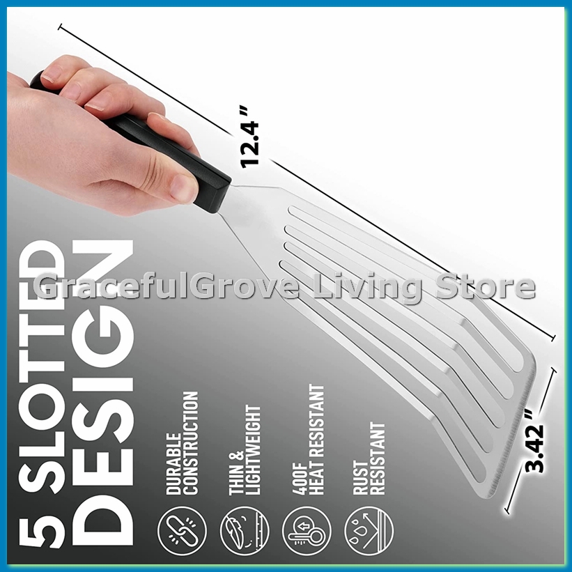Offset Spatula Set - 12,4-дюймовая лопаточка для рыбы - лопаточка