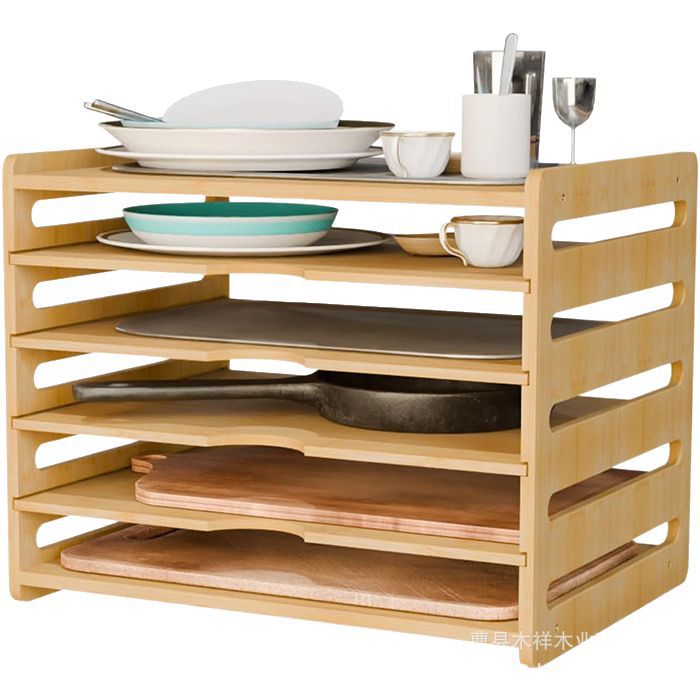 Kitchen Baking Sheet Organizer - Многоярусная полка-органайзер для кухонной утвари из