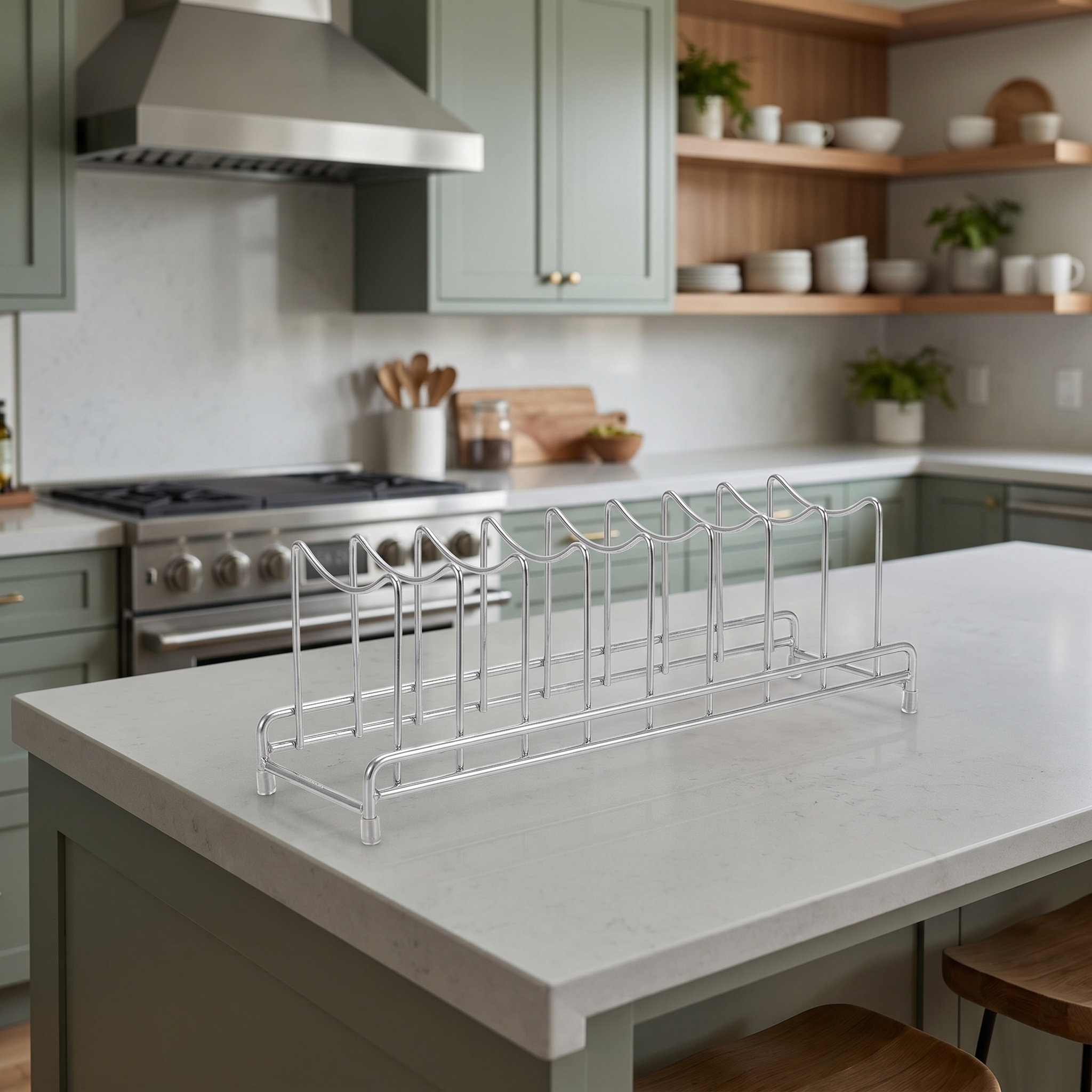 Kitchen Baking Sheet Organizer - Органайзер для крышек из нержавеющей стали