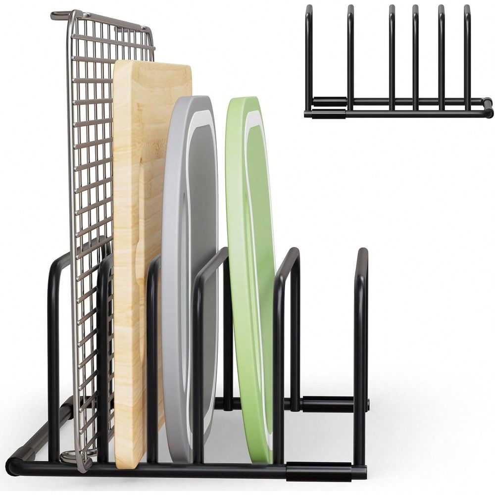 Kitchen Baking Sheet Organizer - Черная подставка-органайзер для разделочных досок, противней