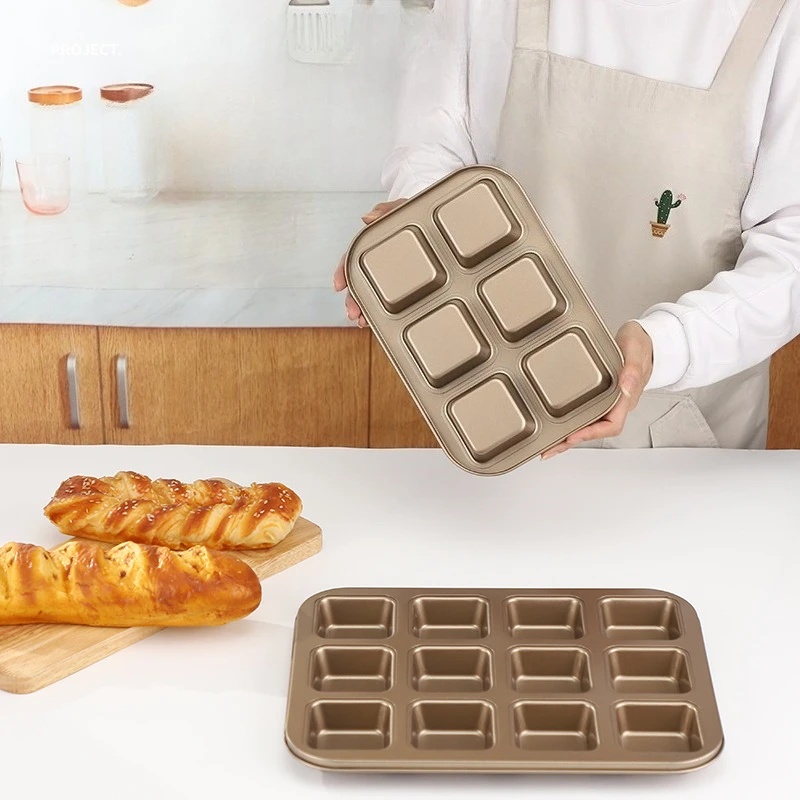 Muffin Tin Nonstick - Форма для выпечки на 12 квадратных