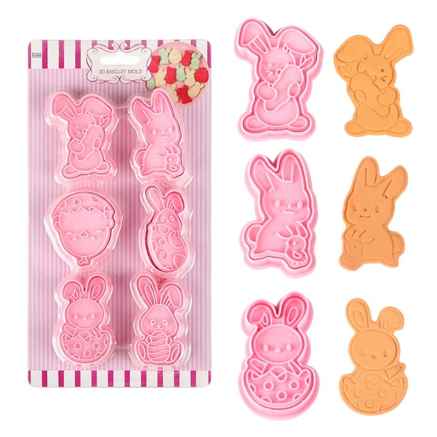Baking Kitchen Set - 6 шт./компл., формочки для печенья с