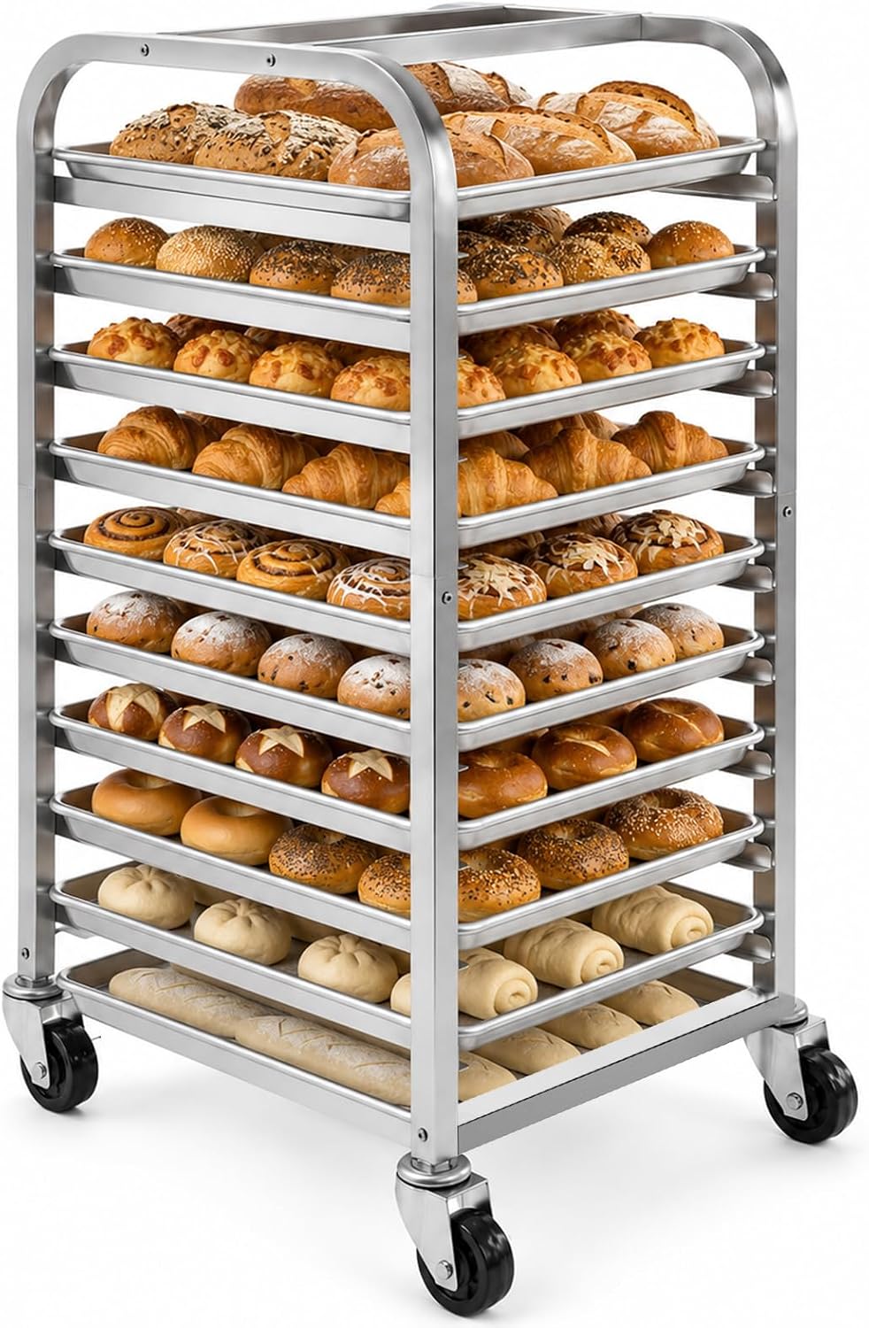Kitchen Baking Sheet Organizer - 10-ярусная подставка для противней из нержавеющей