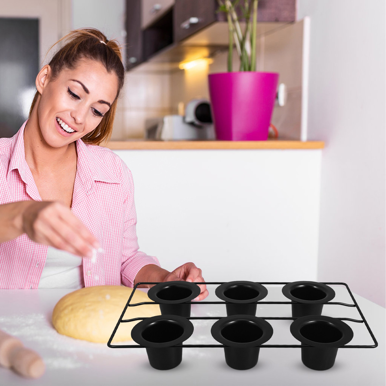 Форма для выпечки на 6 кексов  – обзор и цена Muffin Tin Nonstick
