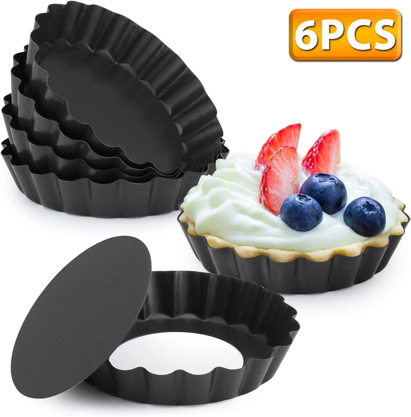 6 шт. мини-формы для пирогов,  – обзор и цена Muffin Tin Nonstick