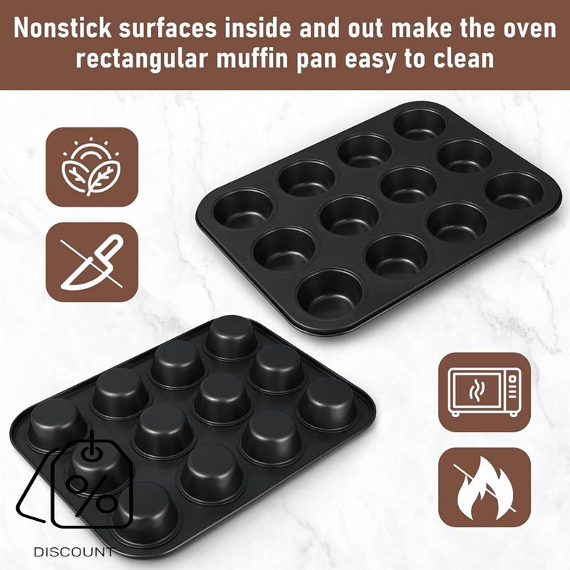 Упаковка ABJO-3, форма для кек – обзор и цена Muffin Tin Nonstick