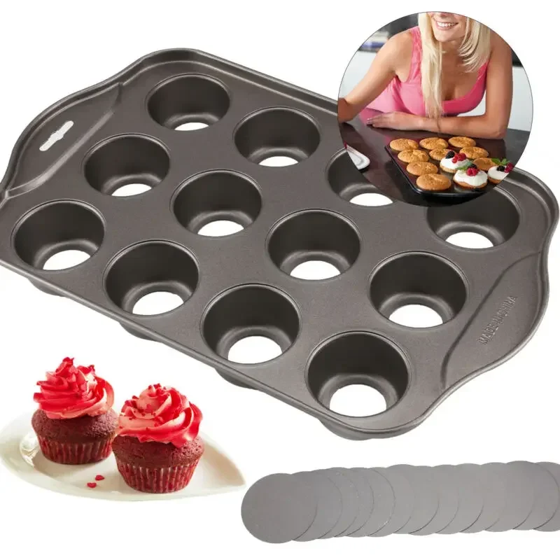 12, мини-чашка для выпечки сыр – обзор и цена Muffin Tin Nonstick