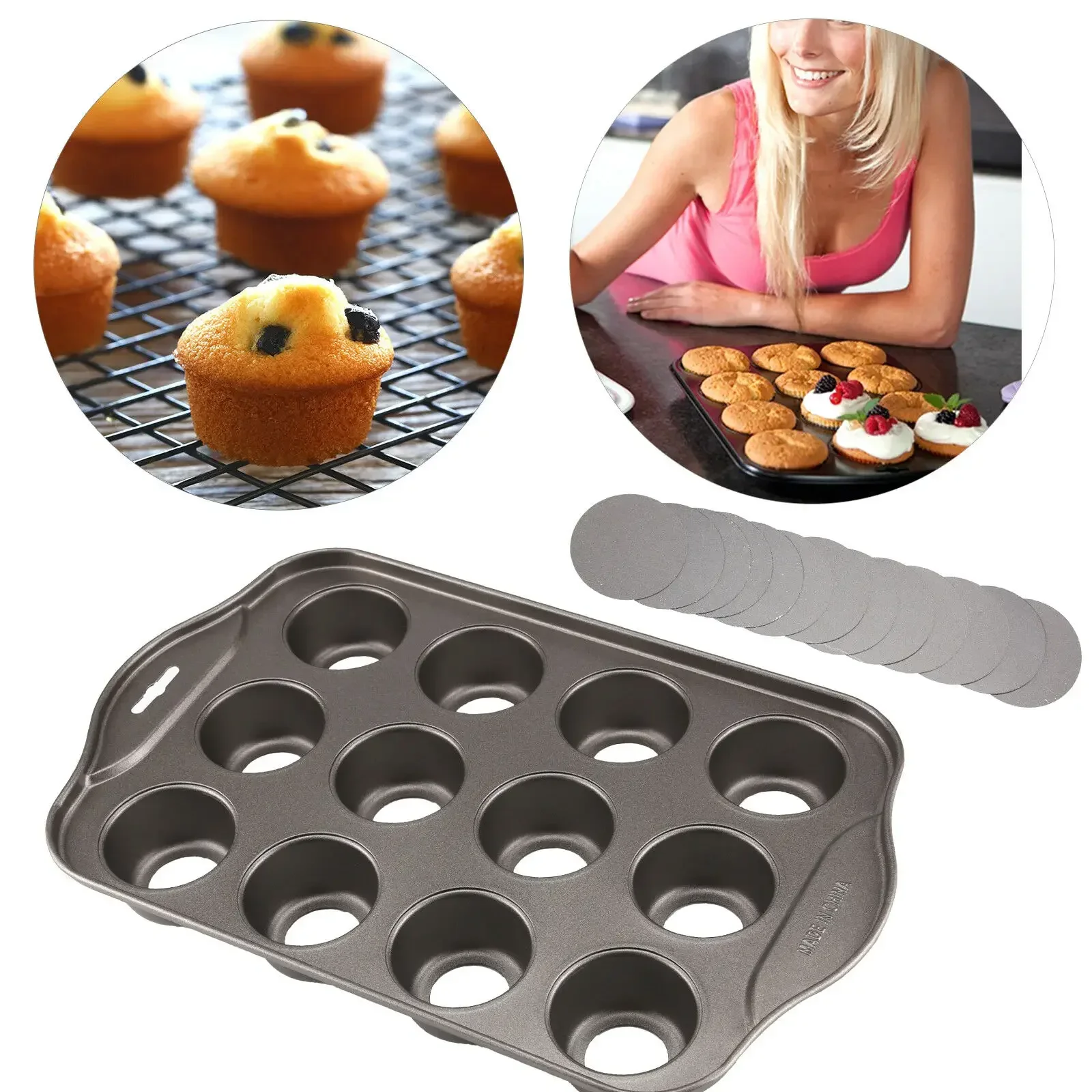 12, мини-чашка для выпечки сыр – обзор и цена Muffin Tin Nonstick