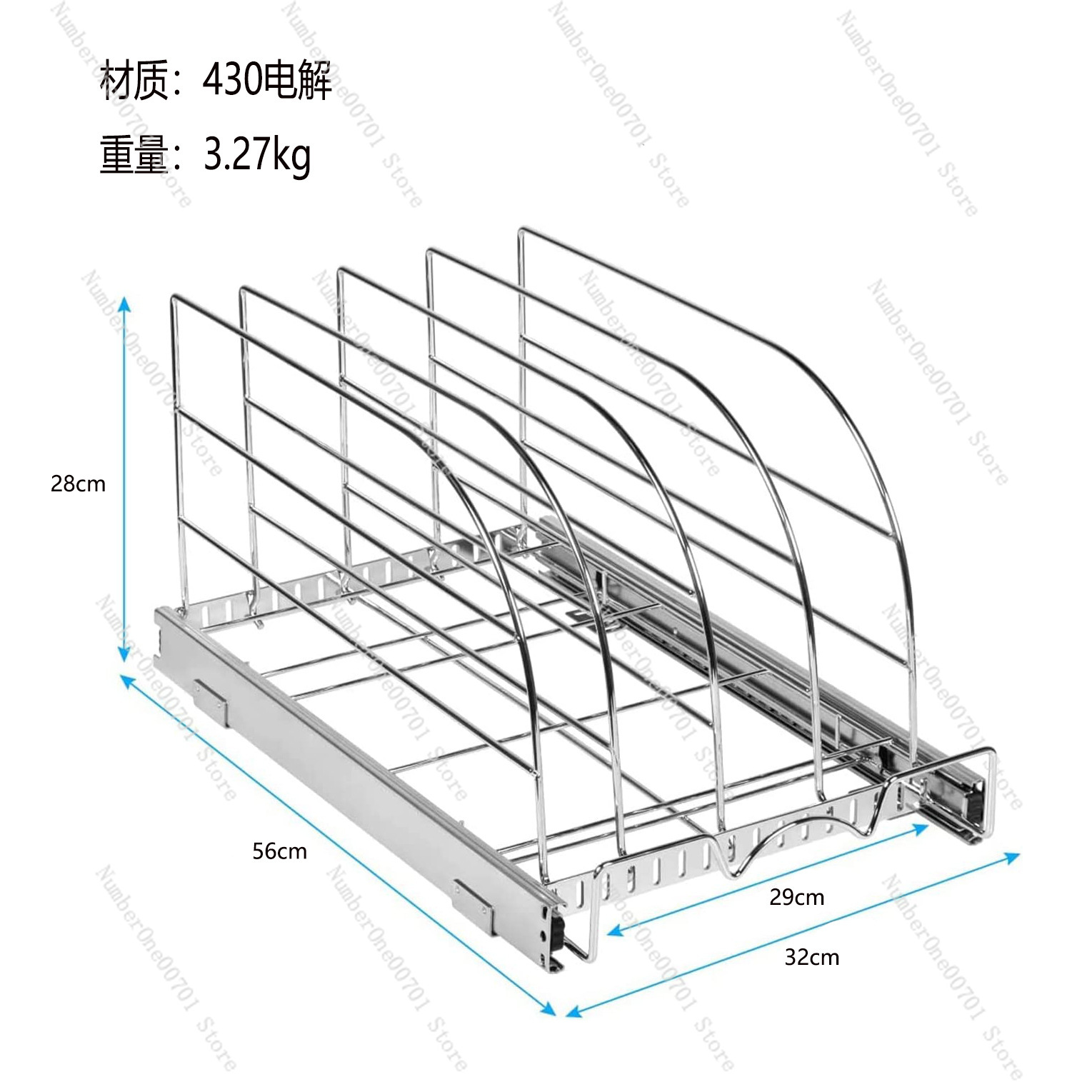 Выдвижной органайзер для кухон – обзор и цена Kitchen Baking Sheet Organizer