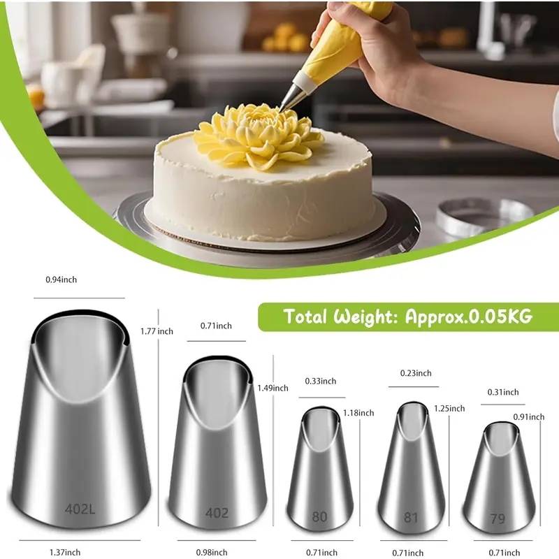 Набор из 5 насадок для кондите – обзор и цена Kitchen Baking Store