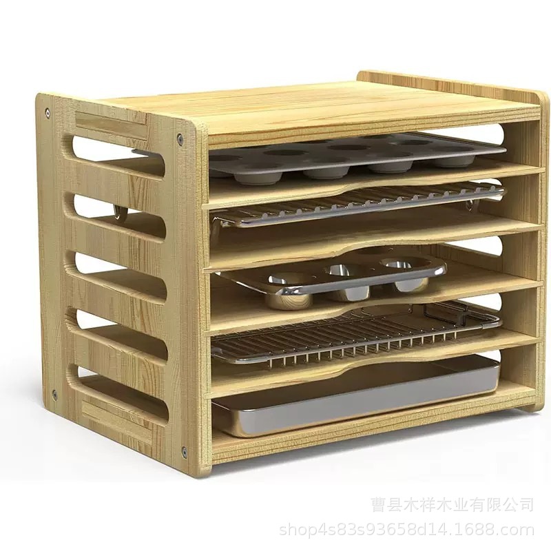 Многоярусная полка-органайзер  – обзор и цена Kitchen Baking Sheet Organizer