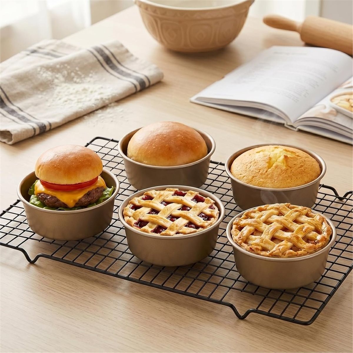 Набор из 8 мини-форм для пирог – обзор и цена Muffin Tin Nonstick