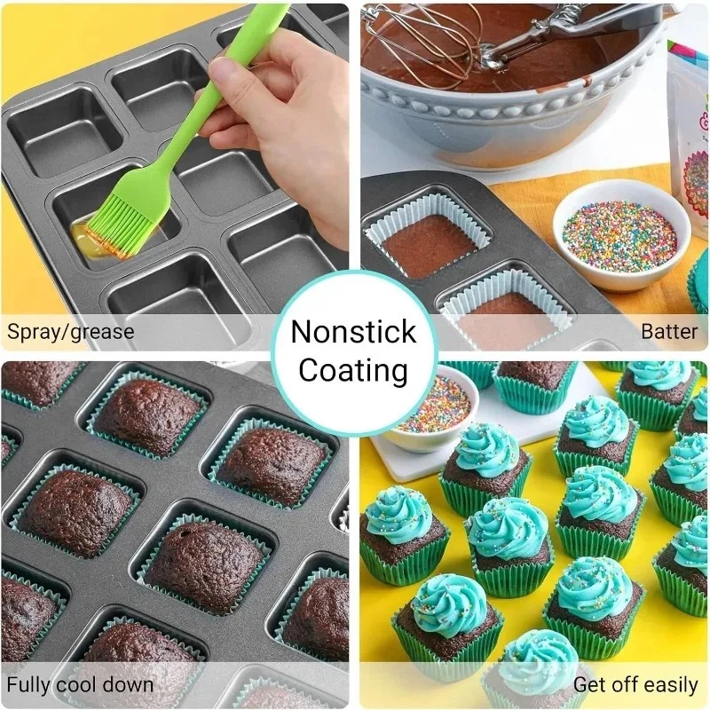Форма для выпечки на 12 квадра – обзор и цена Muffin Tin Nonstick