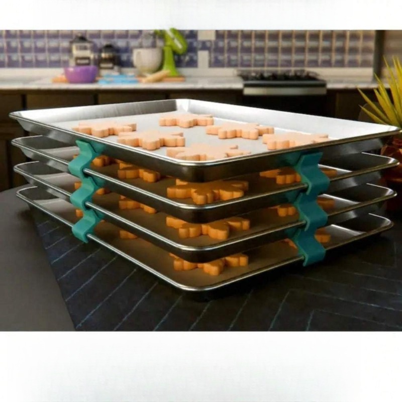 Штабелируемый органайзер для л – обзор и цена Kitchen Baking Sheet Organizer