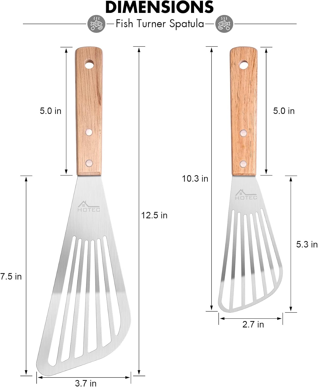 Набор из 2 лопаток для рыбы из – обзор и цена Offset Spatula Set