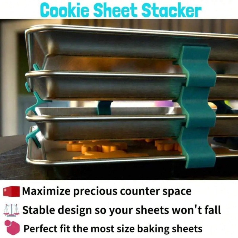 Штабелируемый органайзер для п – обзор и цена Kitchen Baking Sheet Organizer