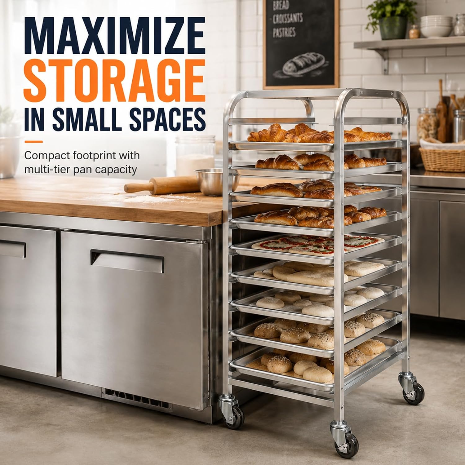 10-ярусная подставка для проти – обзор и цена Kitchen Baking Sheet Organizer